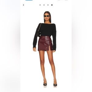 Amanda Uprichard Dale Skort in Burgundy